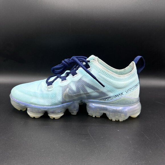 Nike Vapormax 2019 ‘Teal Tint’ Metallic Silver Shoe AR6632-300 Women’s Size 5 - Picture 4 of 10